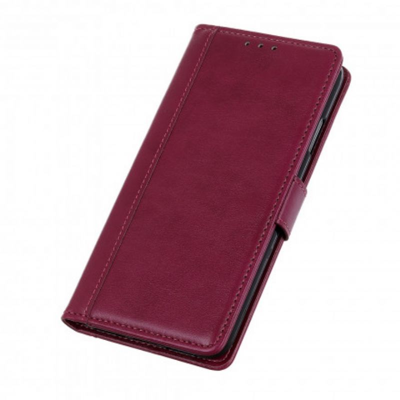 Folio-hoesje Sony Xperia 10 Iii Klassieke Leerstijl