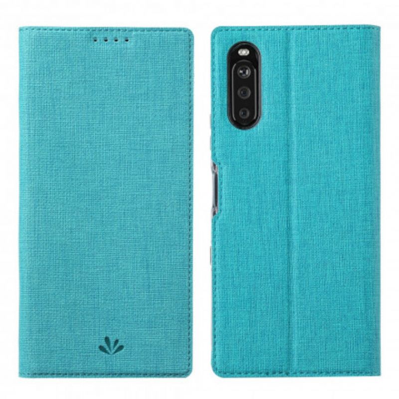 Folio-hoesje Sony Xperia 10 Iii Telefoonhoesje Getextureerde Vili Dmx