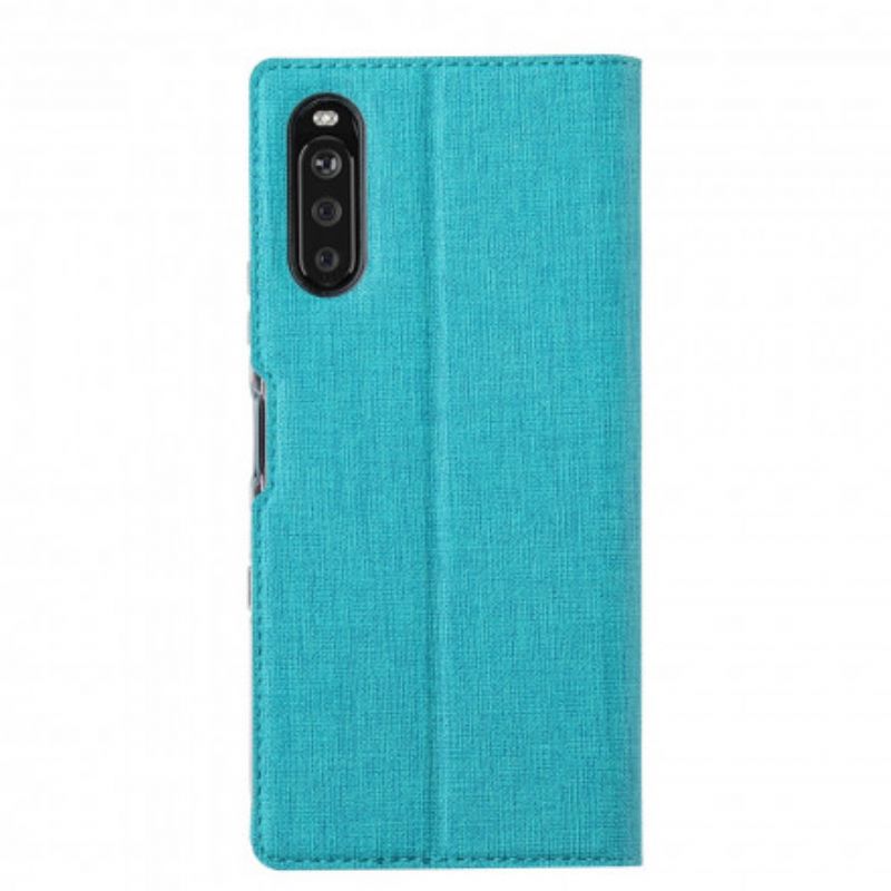 Folio-hoesje Sony Xperia 10 Iii Telefoonhoesje Getextureerde Vili Dmx