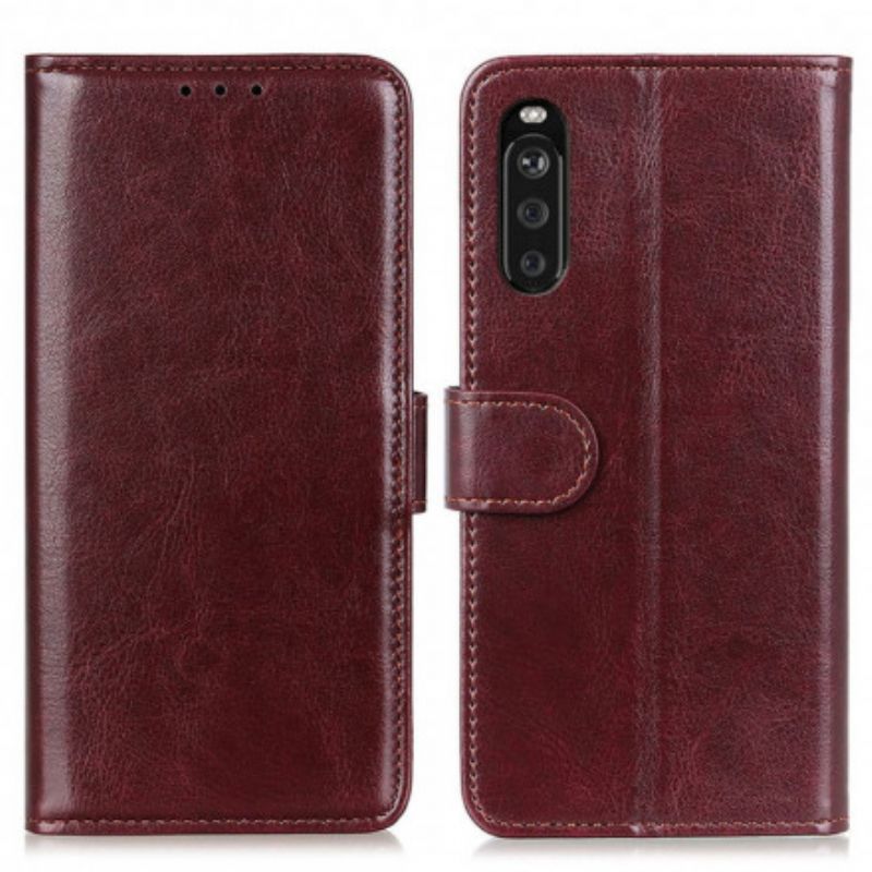 Leren Hoesje Sony Xperia 10 Iii Kunstleer Finesse Bescherming Hoesje