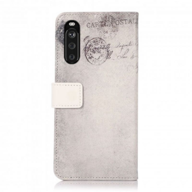 Leren Hoesje Sony Xperia 10 Iii Reiziger Kat