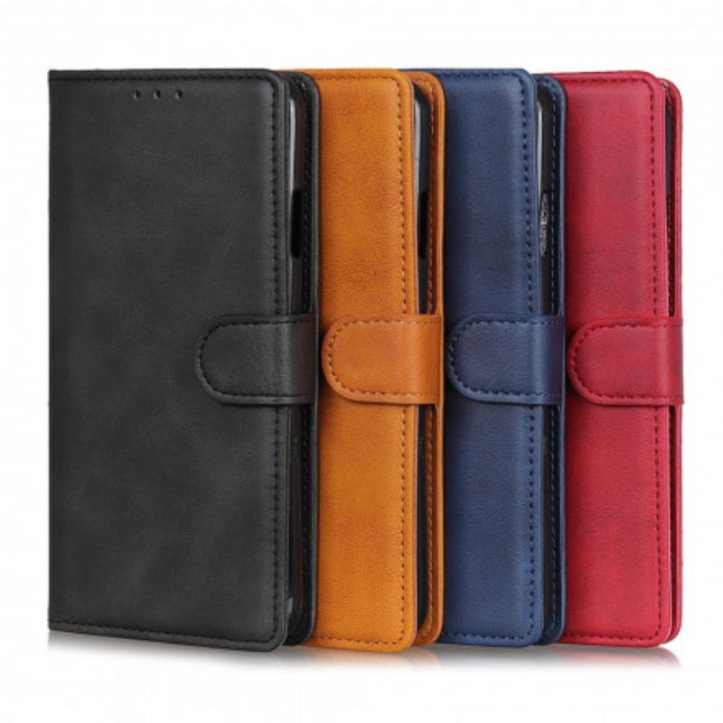 Leren Hoesje Sony Xperia 10 Iii Retro Mat Leereffect