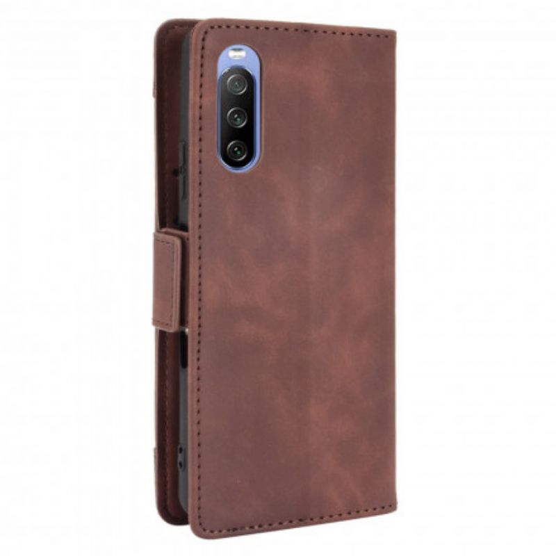 Leren Hoesje Voor Sony Xperia 10 Iii Eersteklas Multikaart