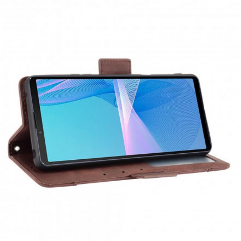Leren Hoesje Voor Sony Xperia 10 Iii Eersteklas Multikaart