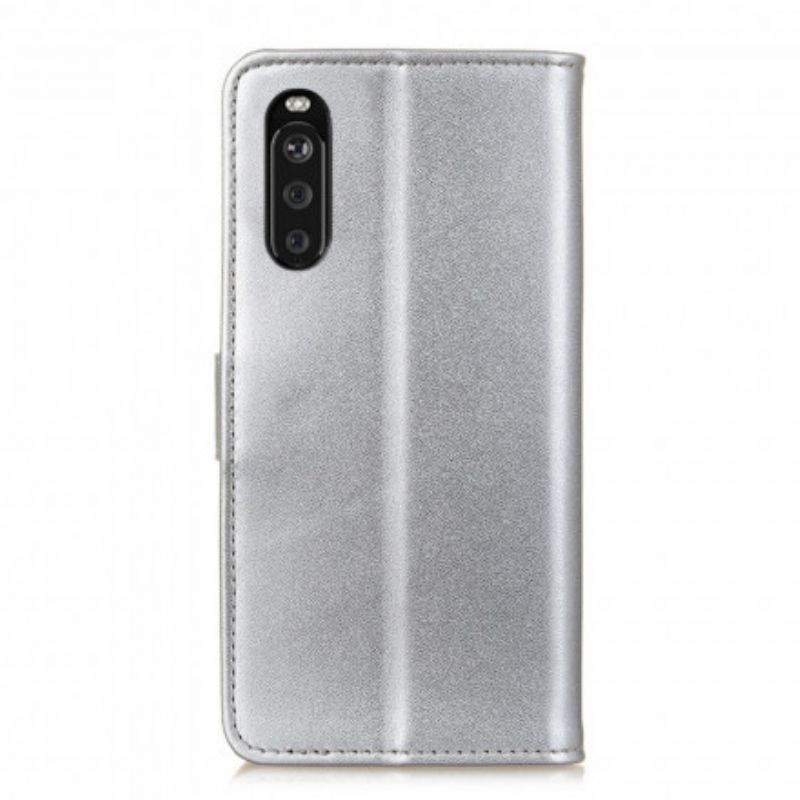Leren Hoesje Voor Sony Xperia 10 Iii Gewoon Kunstleer