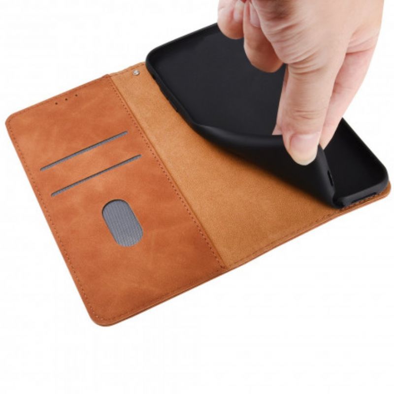 Leren Hoesje Voor Sony Xperia 10 Iii Huid-aanraking