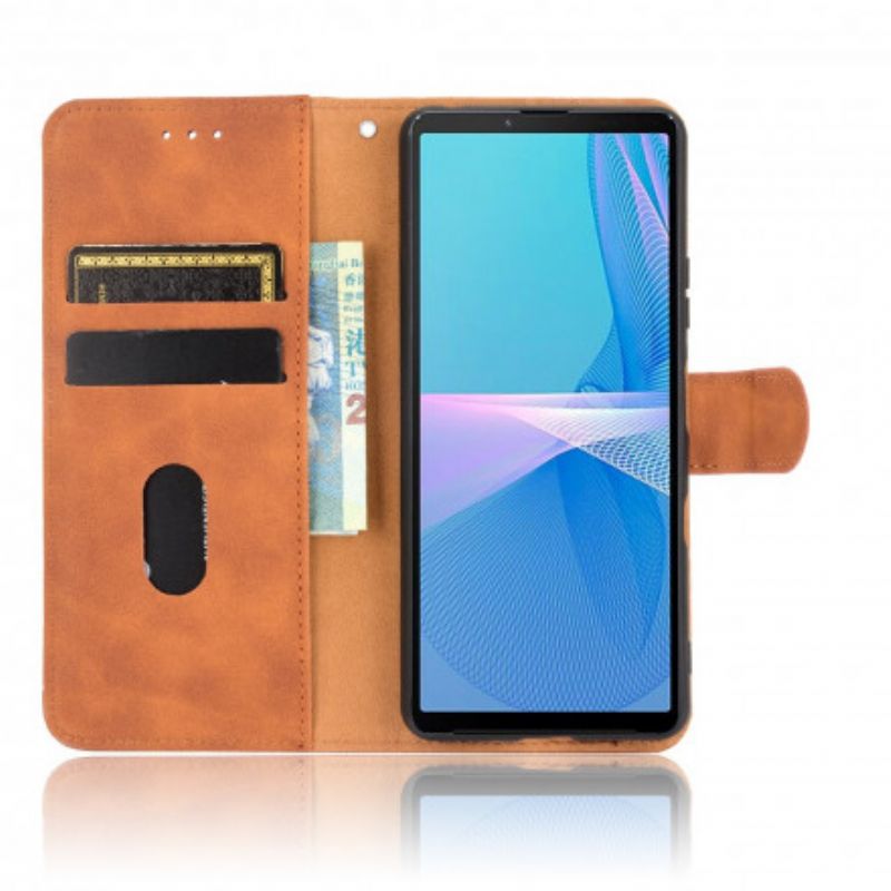 Leren Hoesje Voor Sony Xperia 10 Iii Huid-aanraking
