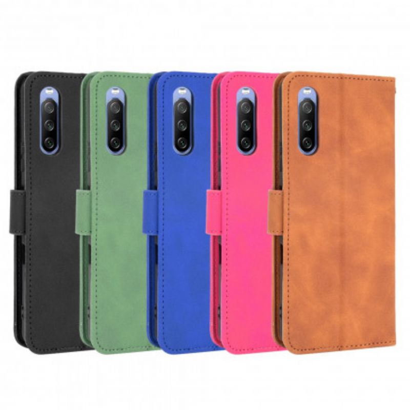 Leren Hoesje Voor Sony Xperia 10 Iii Huid-aanraking