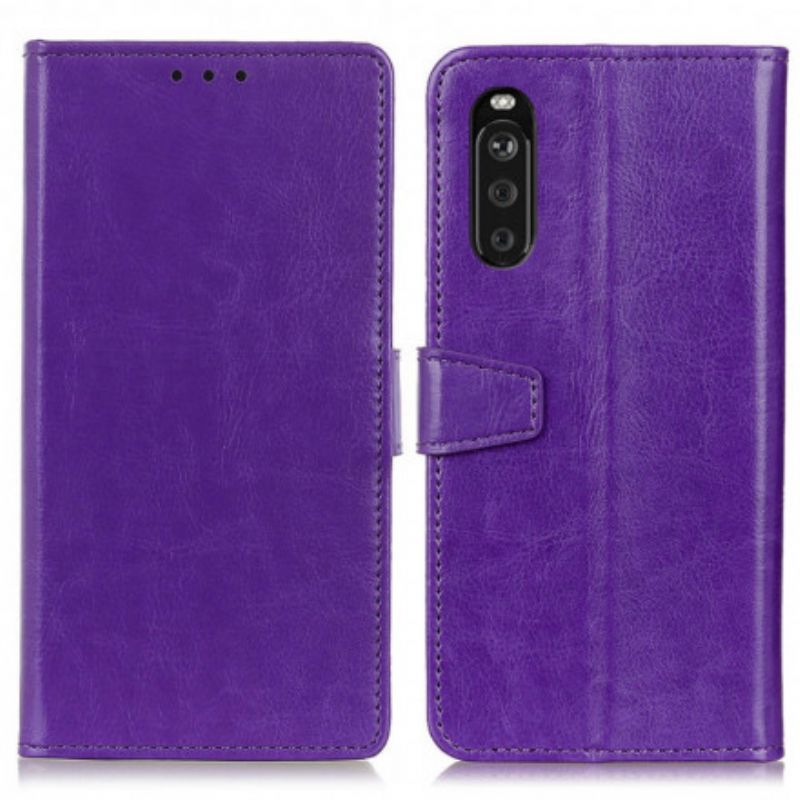 Leren Hoesje Voor Sony Xperia 10 Iii Klassiek Leereffect