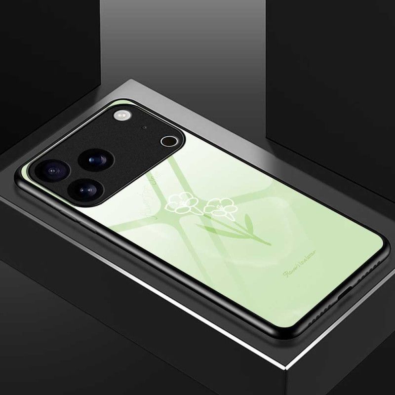 Case Hoesje iPhone 17 Pro Max Telefoonhoesje Bloemen Van Gehard Glas