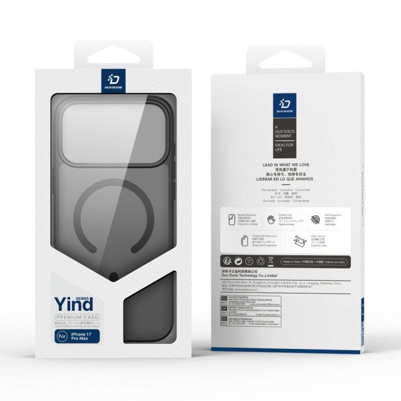 Cover Hoesje iPhone 17 Pro Max Telefoonhoesje Magsafe Yind Series Dux Ducis