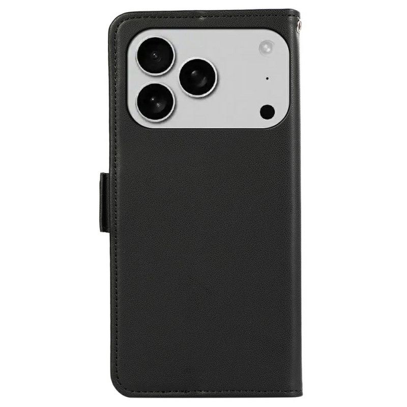 Flip Case Leren iPhone 17 Pro Max Rfid-bescherming Abeel