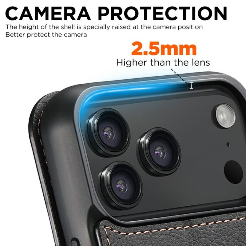 Folio-hoesje iPhone 17 Pro Max Magsafe-compatibel Suteni