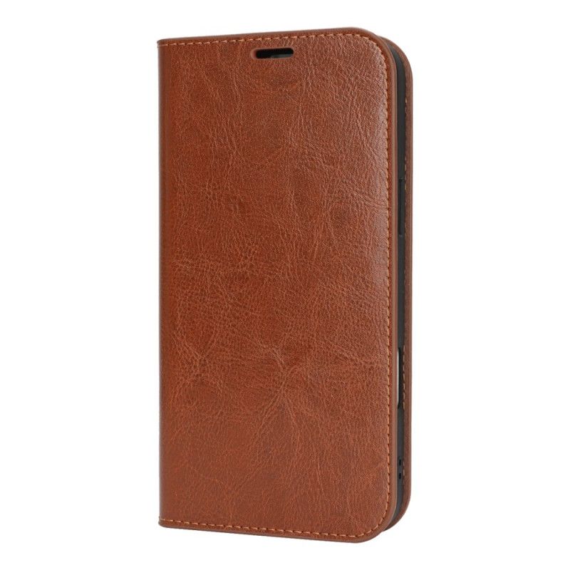 Folio-hoesje iPhone 17 Pro Max Telefoonhoesje Echt Leer