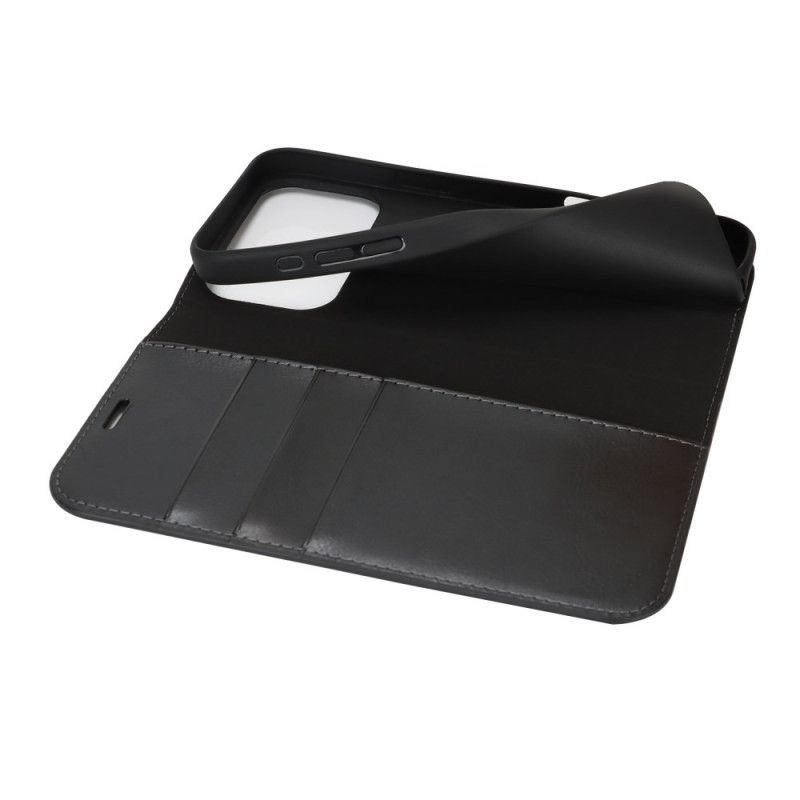 Folio-hoesje iPhone 17 Pro Max Telefoonhoesje Echt Leer