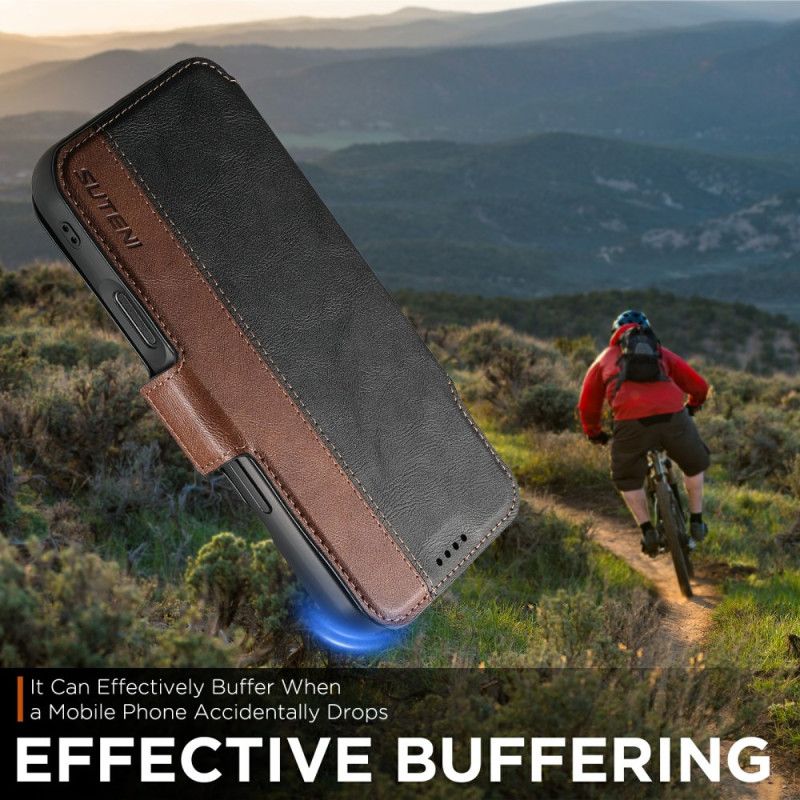 Folio-hoesje iPhone 17 Pro Max Telefoonhoesje Tweekleurige Afneembare Magsafe-hoes Suteni