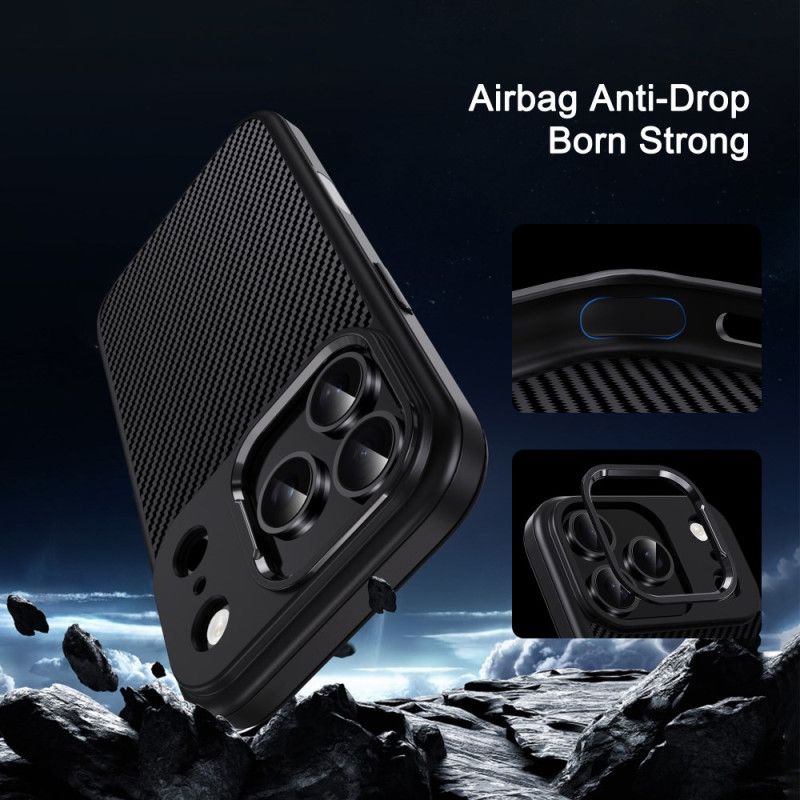 Hoesje iPhone 17 Pro Max Ipaky Koolstofvezel