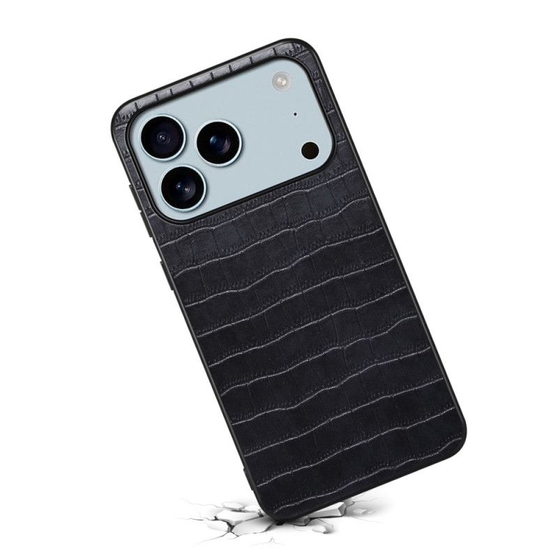 Hoesje iPhone 17 Pro Max Krokodillenstijl Bescherming Hoesje