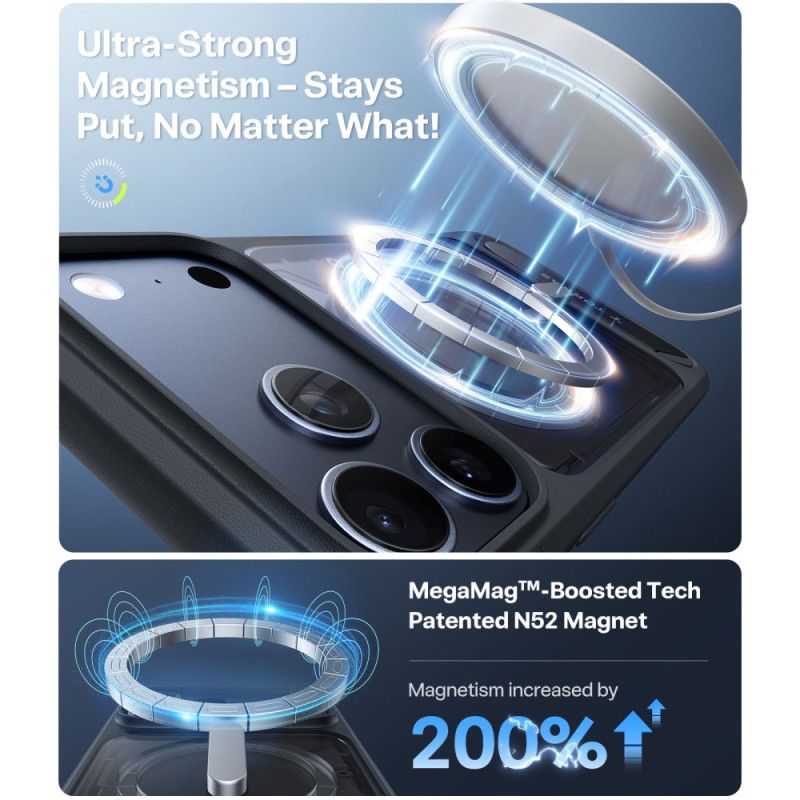 Hoesje iPhone 17 Pro Max Magsafe Premium-design Met Geïntegreerde Standaard