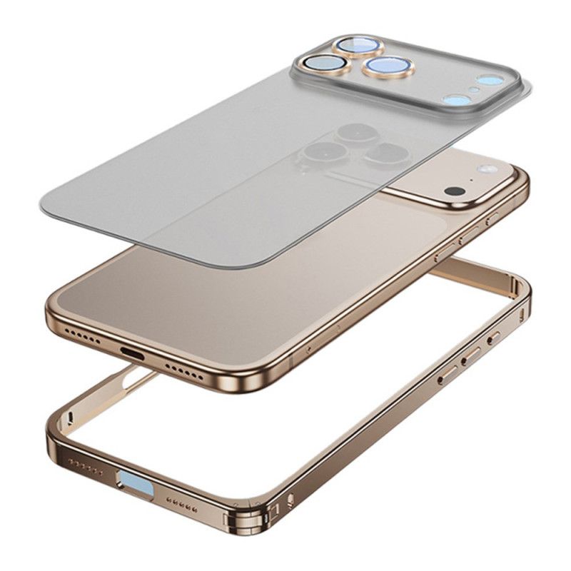 Hoesje iPhone 17 Pro Max Metalen Frame Bescherming Hoesje