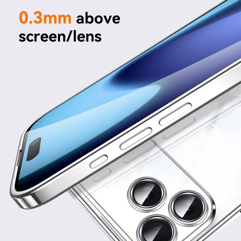 Hoesje iPhone 17 Pro Max Transparant Met Draagkoord Bescherming Hoesje