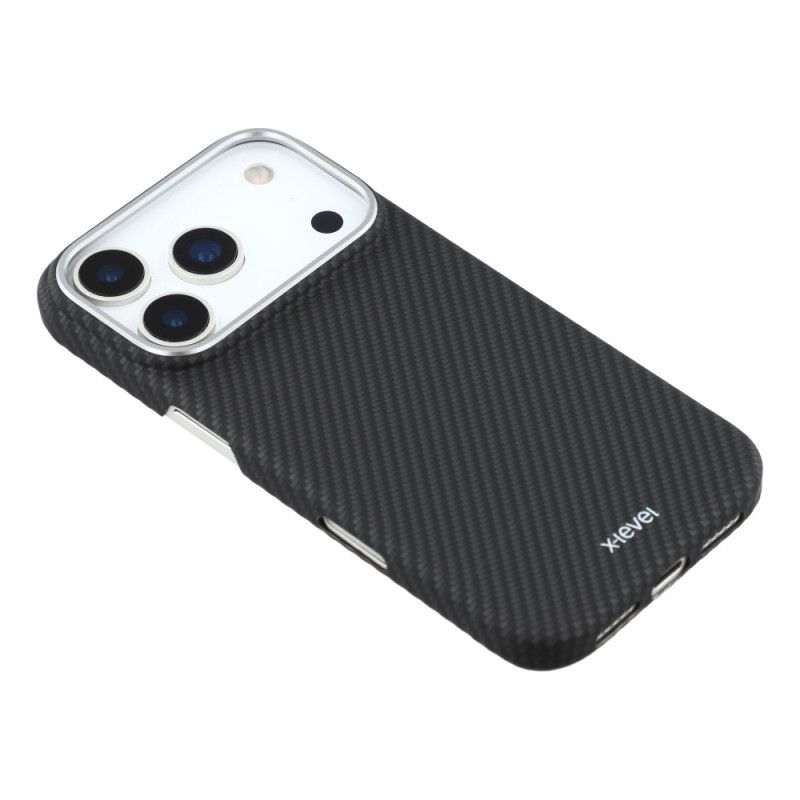 Hoesje iPhone 17 Pro Max X-level Koolstoftextuur Bescherming Hoesje