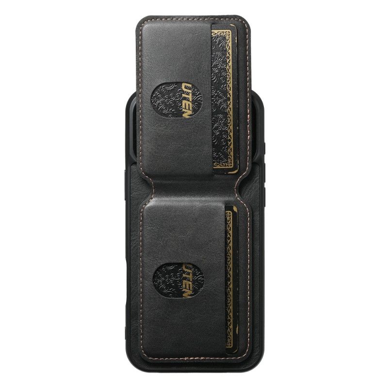 Hoesje Voor iPhone 17 Pro Max Kaarthouder Met Gewaxte Textuur Suteni