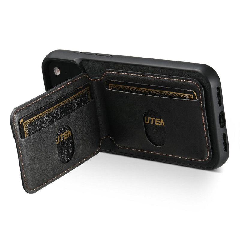 Hoesje Voor iPhone 17 Pro Max Kaarthouder Met Gewaxte Textuur Suteni