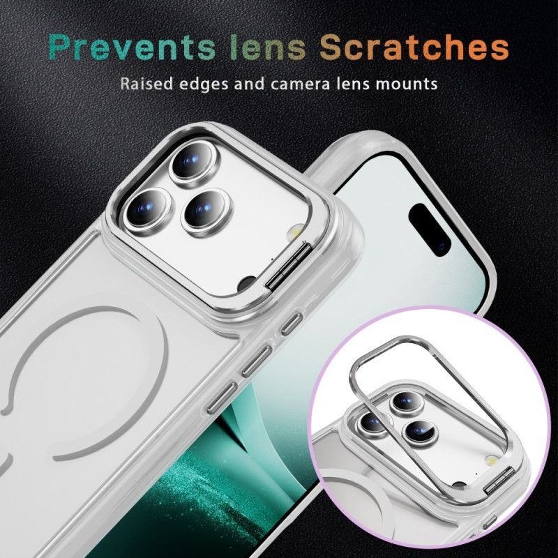 Hoesje Voor iPhone 17 Pro Max Magnetische Houder Met Matte Lens