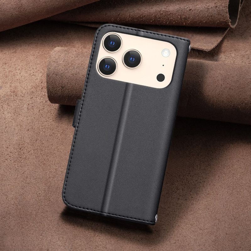 Leren Hoesje Voor iPhone 17 Pro Max Gewatteerd Binfen Color