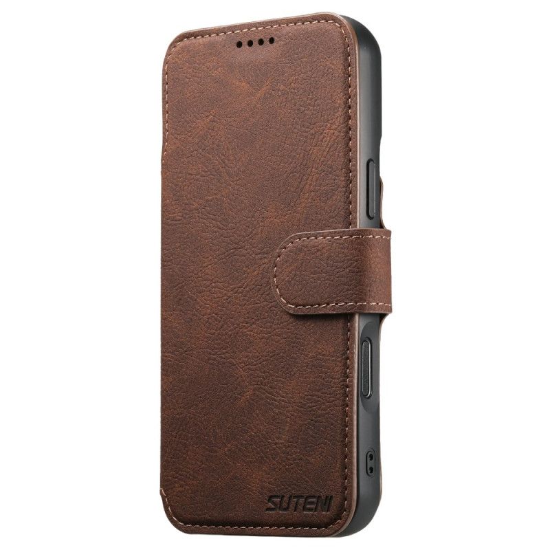 Leren Hoesje Voor iPhone 17 Pro Max Magsafe 2-in-1 Suteni