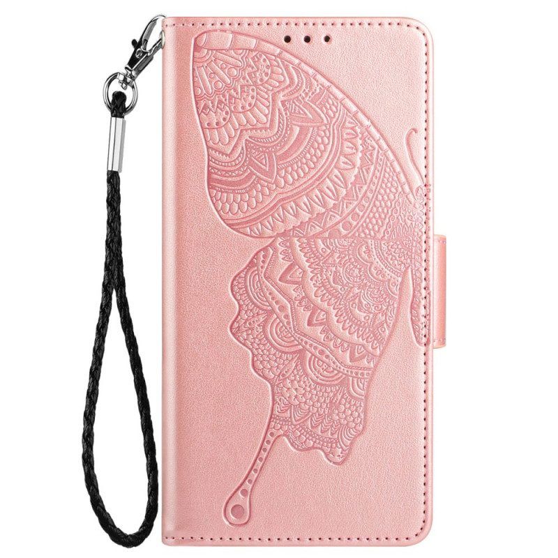 Folio-hoesje voor Samsung Galaxy A13 Met Ketting Patroon Met Bandjes