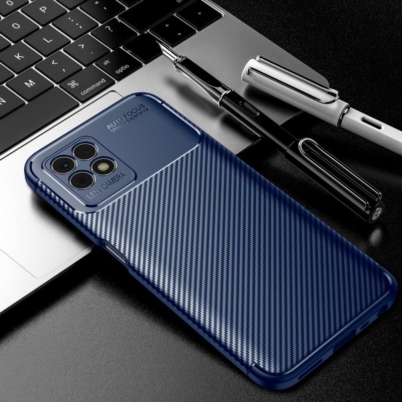 Case Hoesje Realme 8i Telefoonhoesje Flexibele Koolstofvezel