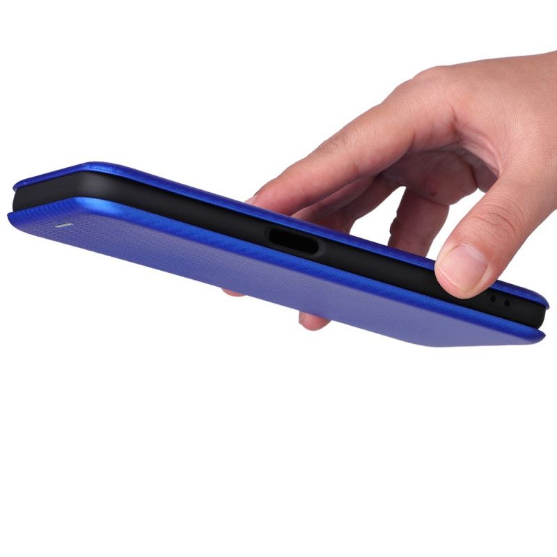 Folio-hoesje Realme 8i Koolstofvezel Bescherming Hoesje