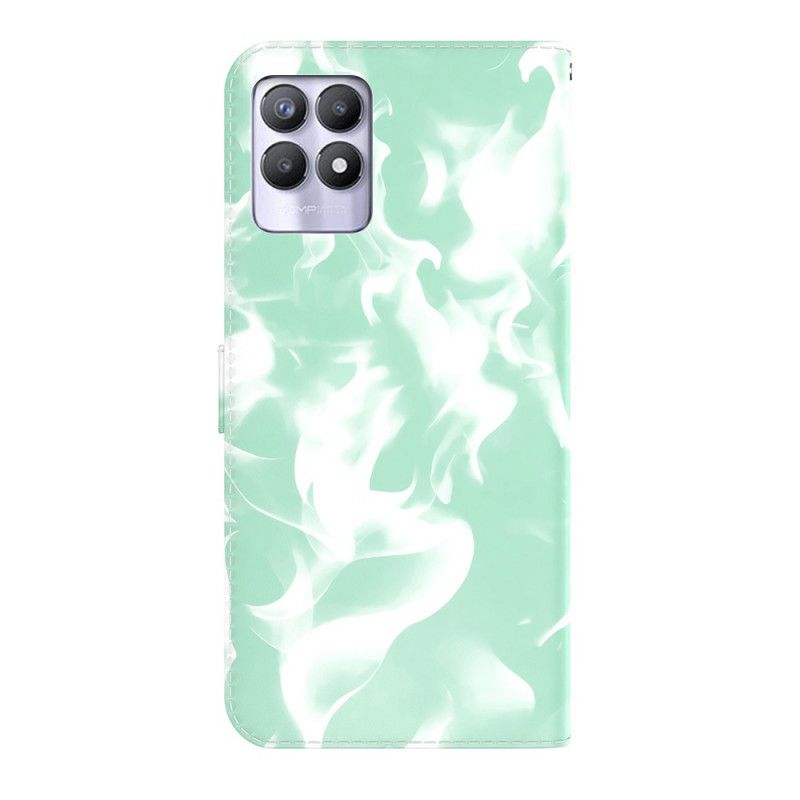 Leren Hoesje Realme 8i Abstract Patroon