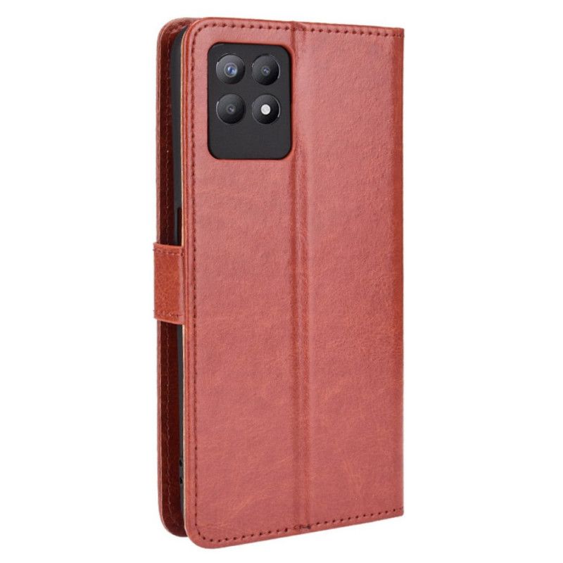 Leren Hoesje Realme 8i Flitsend Kunstleer Bescherming Hoesje
