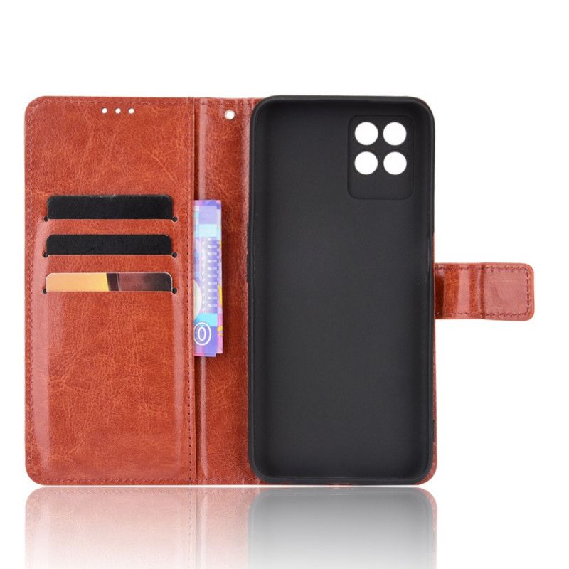 Leren Hoesje Realme 8i Flitsend Kunstleer Bescherming Hoesje