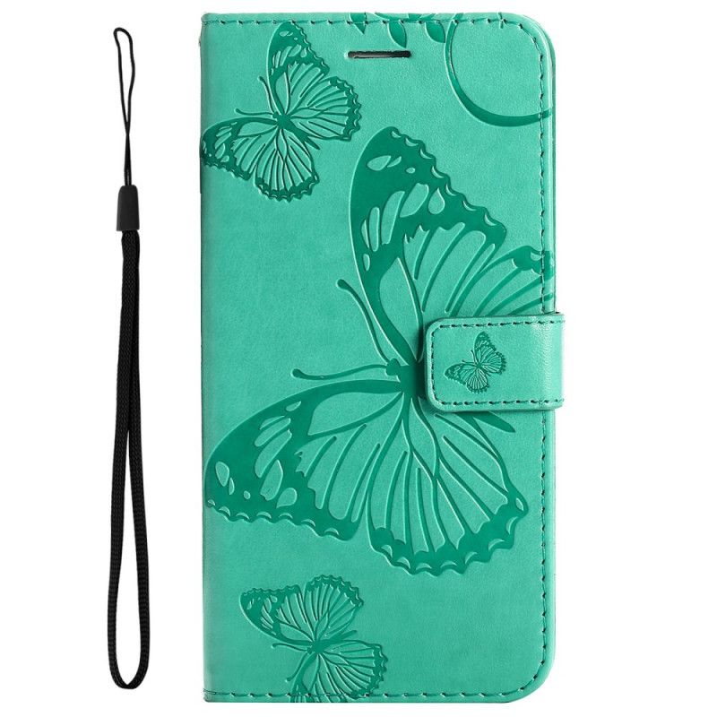 Leren Hoesje Voor Realme 8i Gigantische Stringvlinders