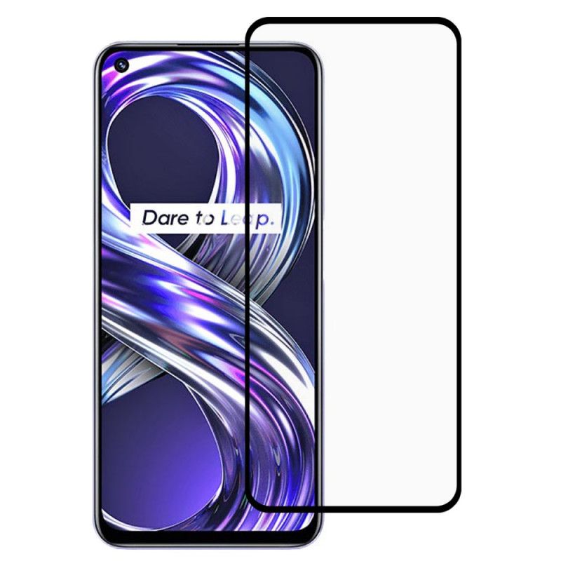 Zwarte Rand Gehard Glas Screenprotector Realme 8i