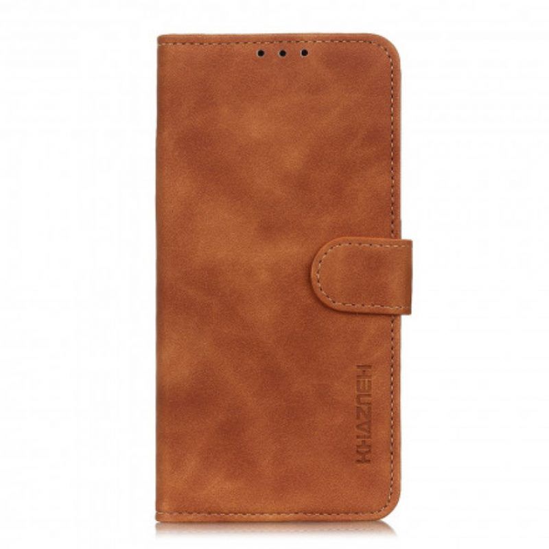 Folio-hoesje voor Oppo Find X3 Neo Mat Vintage Leereffect Khazneh