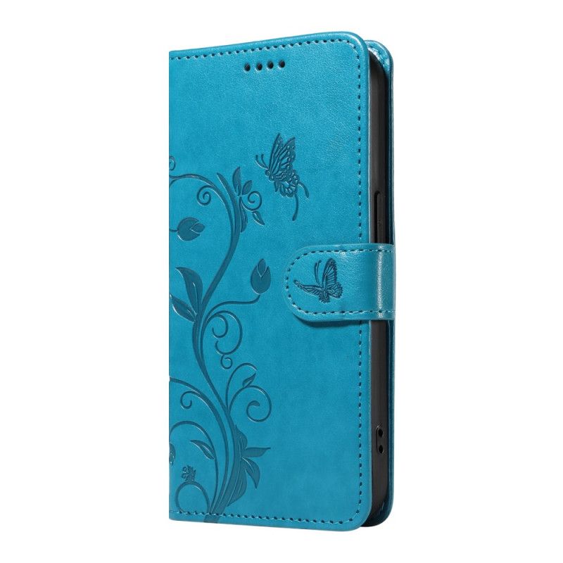 Bescherming Hoesje Xiaomi 15 Pro Bloemen- En Vlinderpatroon