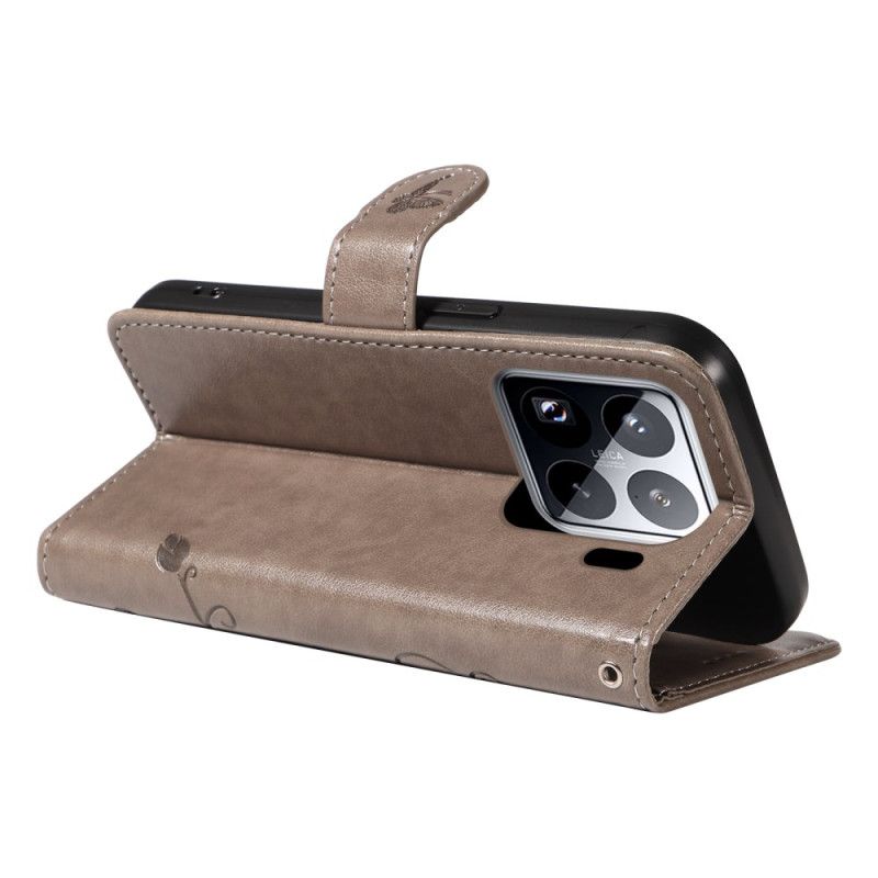 Bescherming Hoesje Xiaomi 15 Pro Bloemen- En Vlinderpatroon