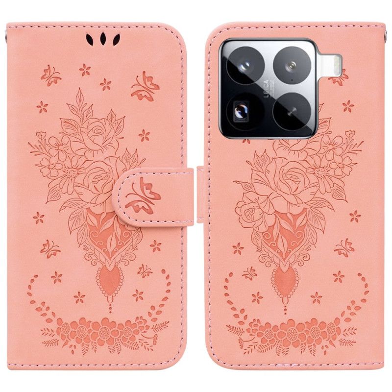 Bescherming Hoesje Xiaomi 15 Pro Roze Suède-effect