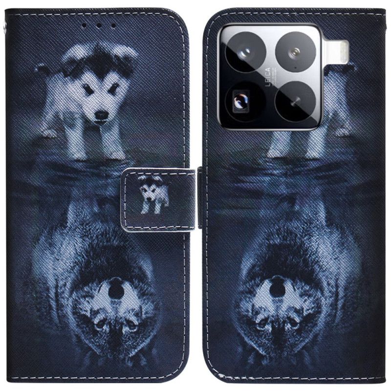 Flip Case Leren Xiaomi 15 Pro Puppydroom