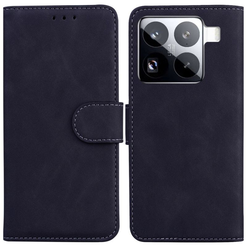 Flip Case Leren Xiaomi 15 Pro Suède-effect