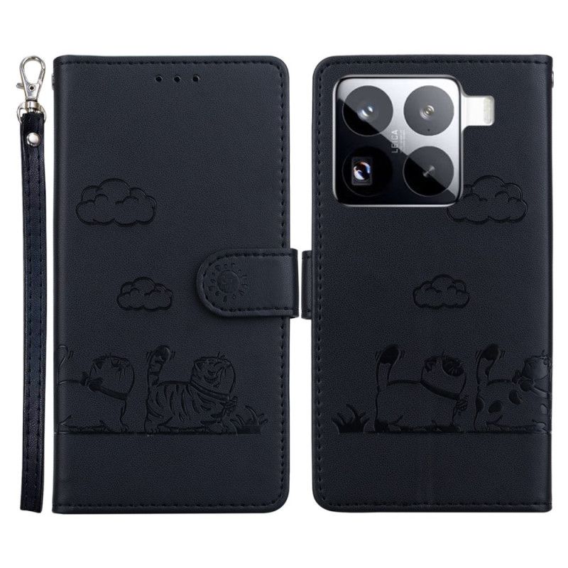 Folio-hoesje Xiaomi 15 Pro Rfid-blokkerend Kattenmotief