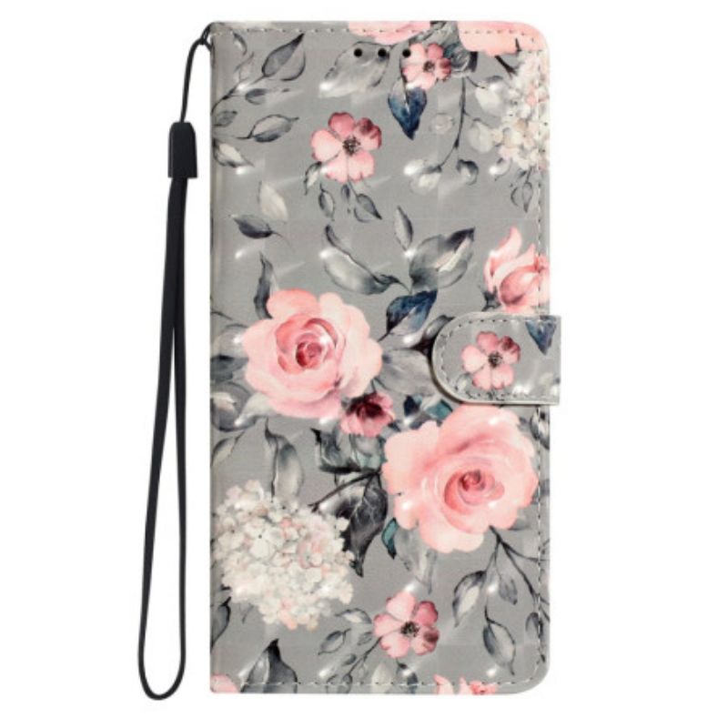 Folio-hoesje Xiaomi 15 Pro Telefoonhoesje 3d Bloemen Patroon