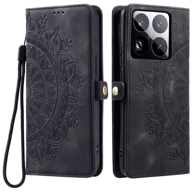 Folio-hoesje Xiaomi 15 Pro Telefoonhoesje Bandje Met Totemmotief