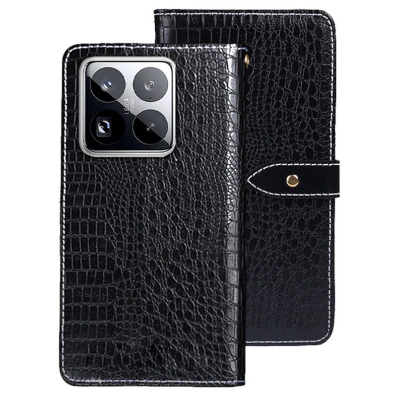 Folio-hoesje Xiaomi 15 Pro Telefoonhoesje Idewei Krokodillenstijl