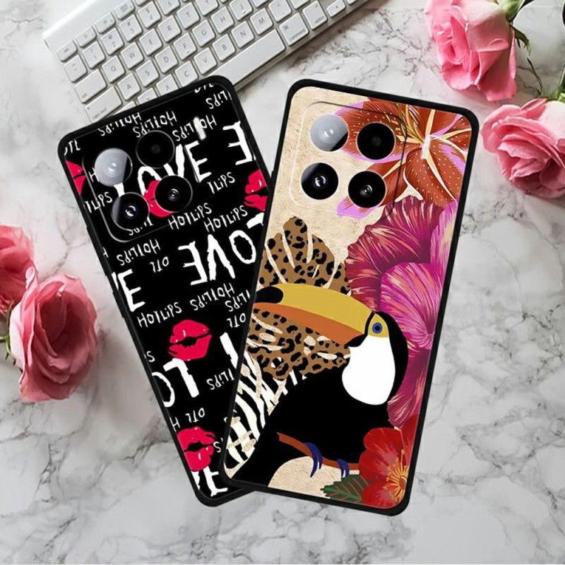 Hoesje Voor Xiaomi 15 Pro Rode Bloemen